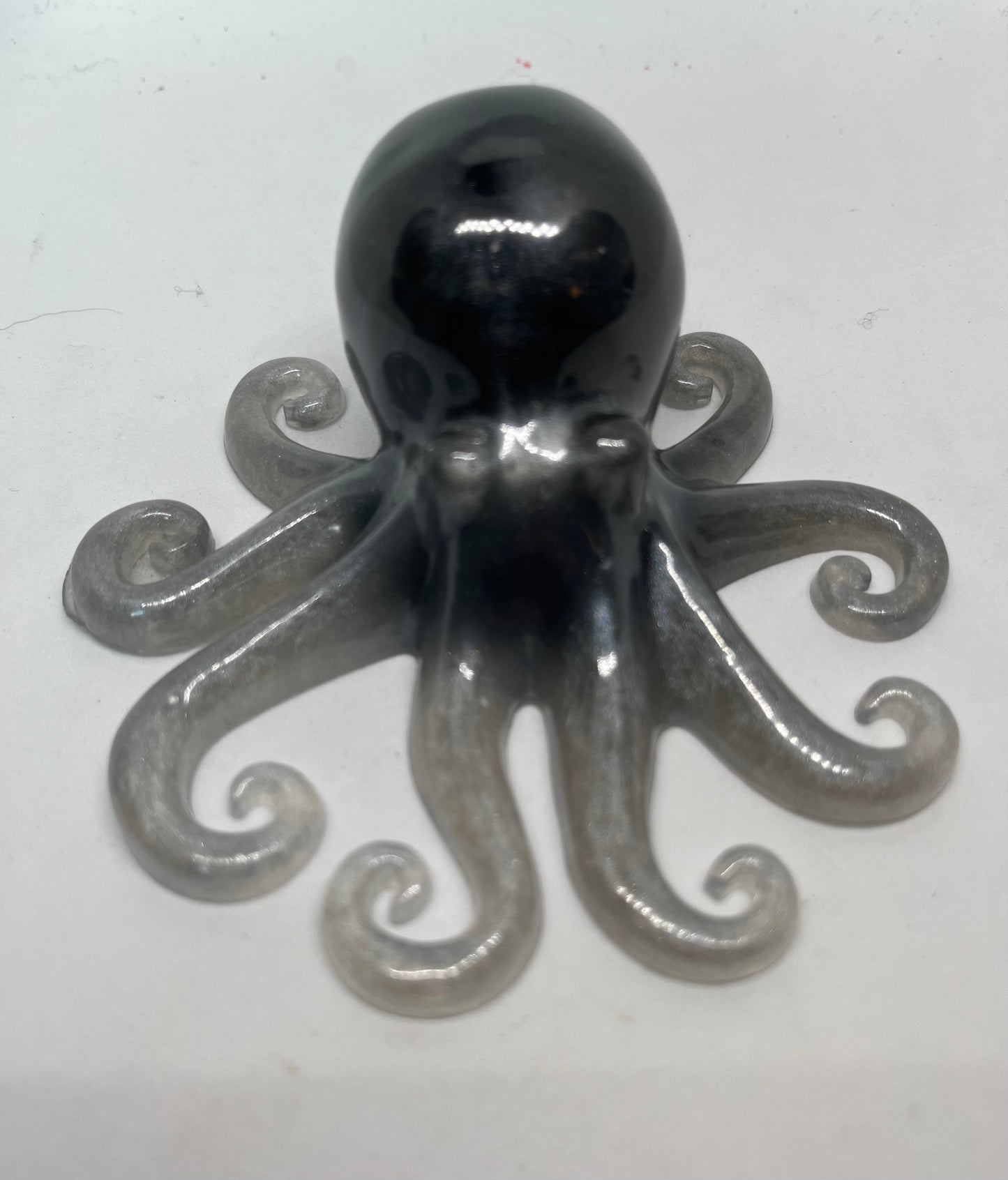 Black and White resin octopus figurine
