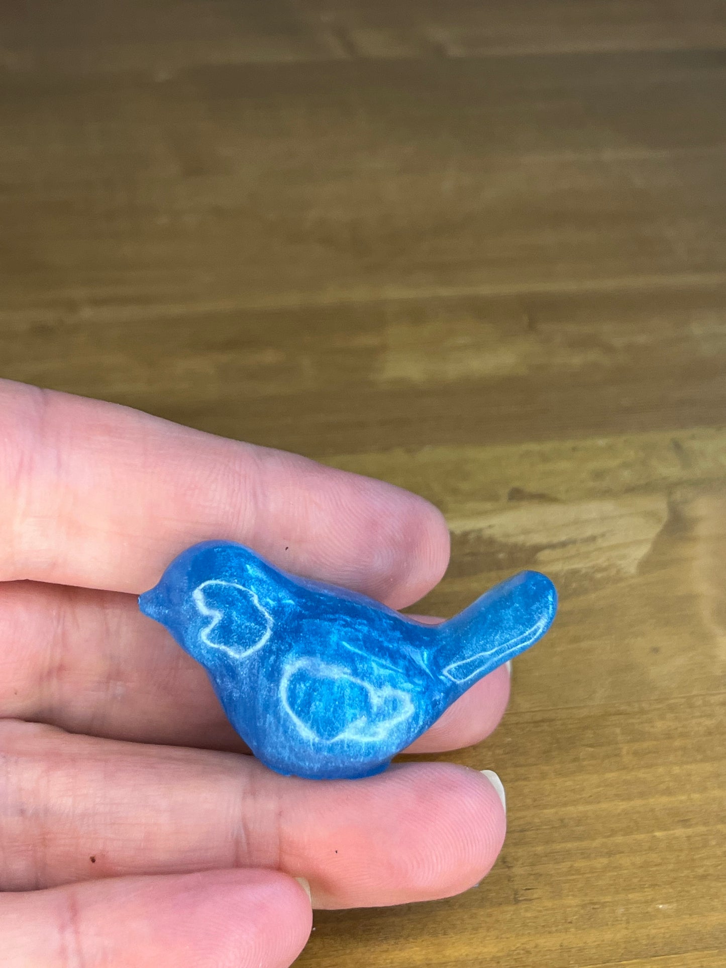 Resin Bird Figurine – Handmade Miniature Collectibles for Desk Decor or Gift, Pocket Pet