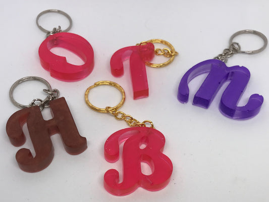 Alphabet Key Rings, initial key rings, personalised key rings,