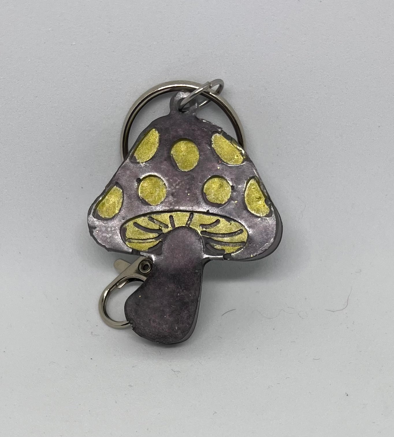 Resin mushroom bag charm, mushroom bag charm, mushroom keychain, mushroom keyring, Resin mushroom, handmade charms,