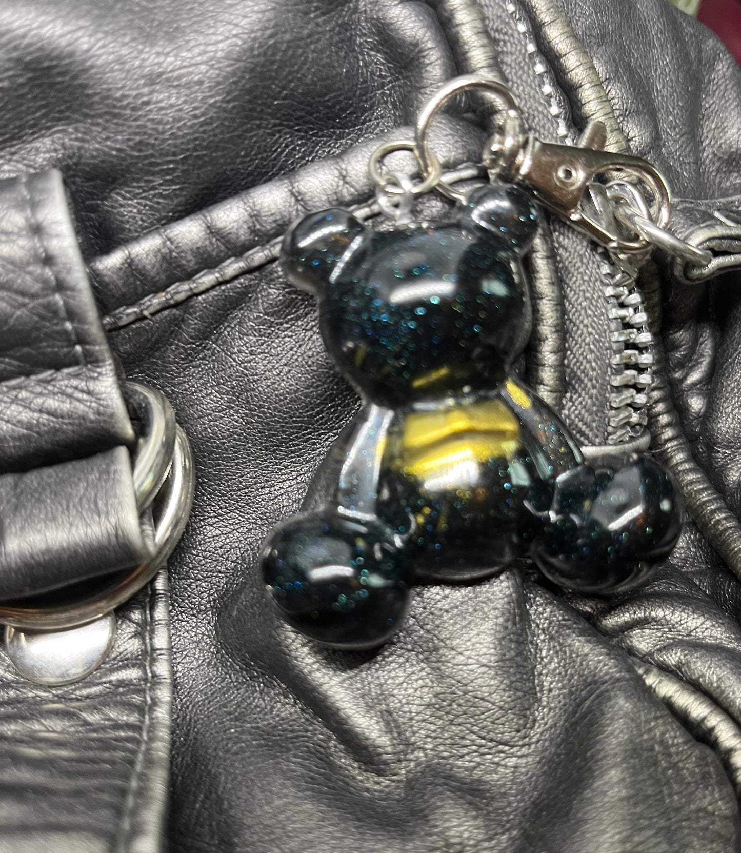 Worry bear for anxiety, black worry bear, pocket bear, worry bear for stress relief, anxiety aid, anxiety bear,