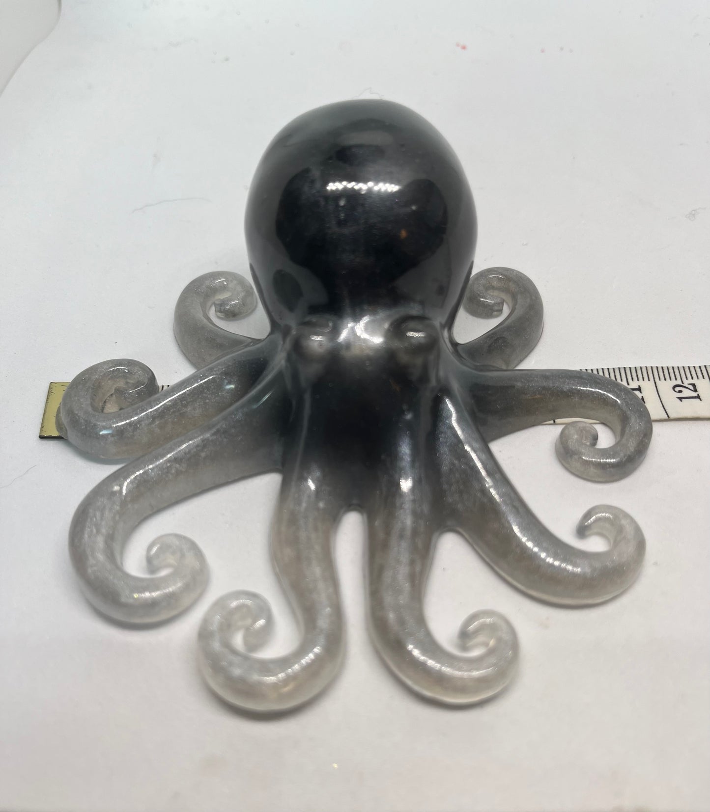 Black and White resin octopus figurine