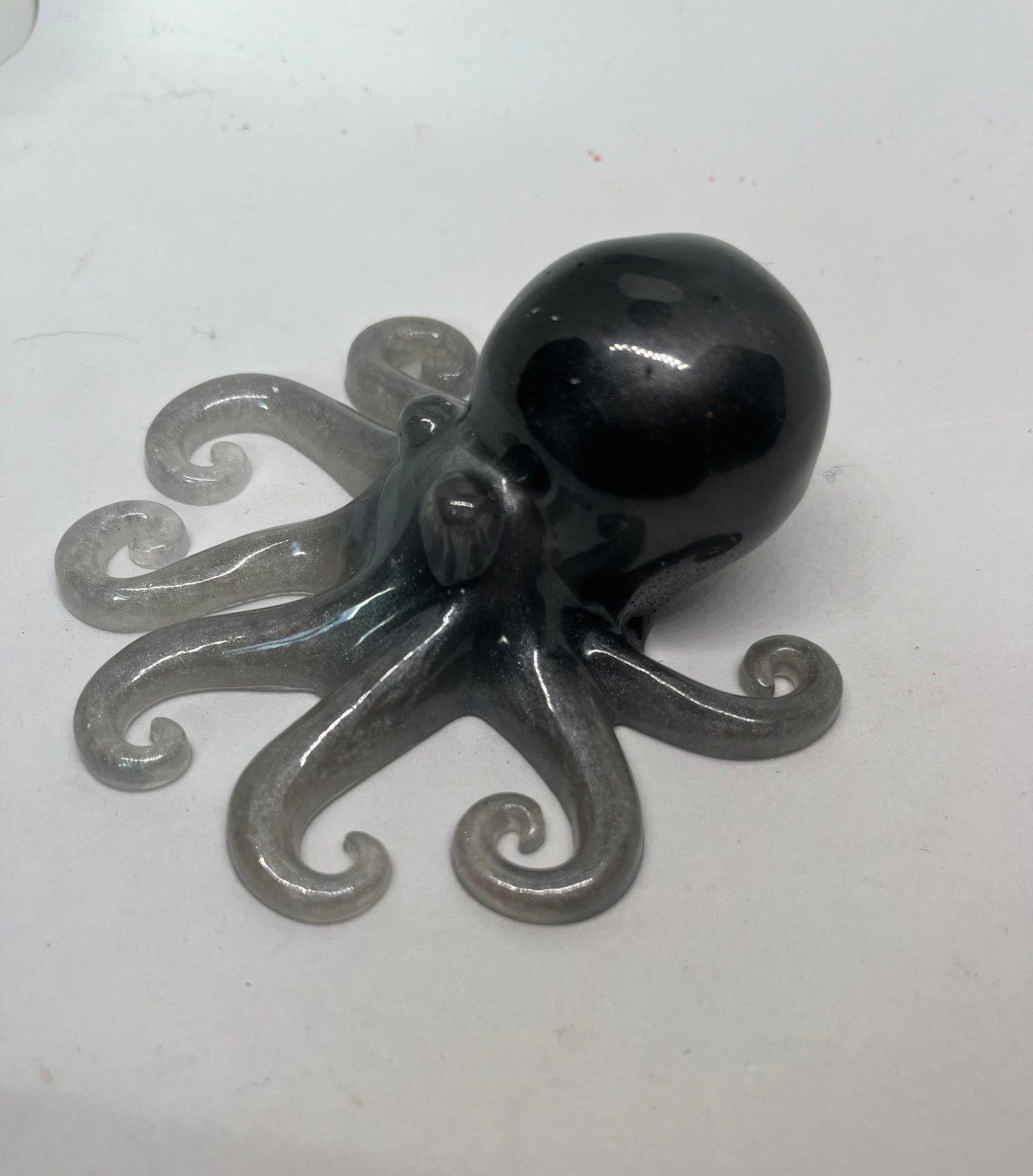 Black and White resin octopus figurine
