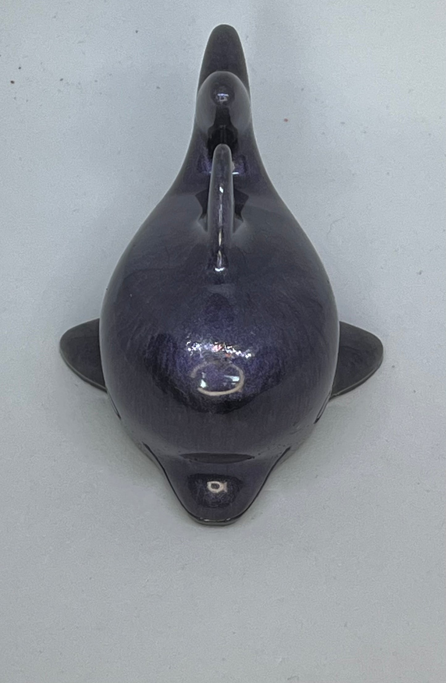 Resin Dolphin figure, Purple/ Blue