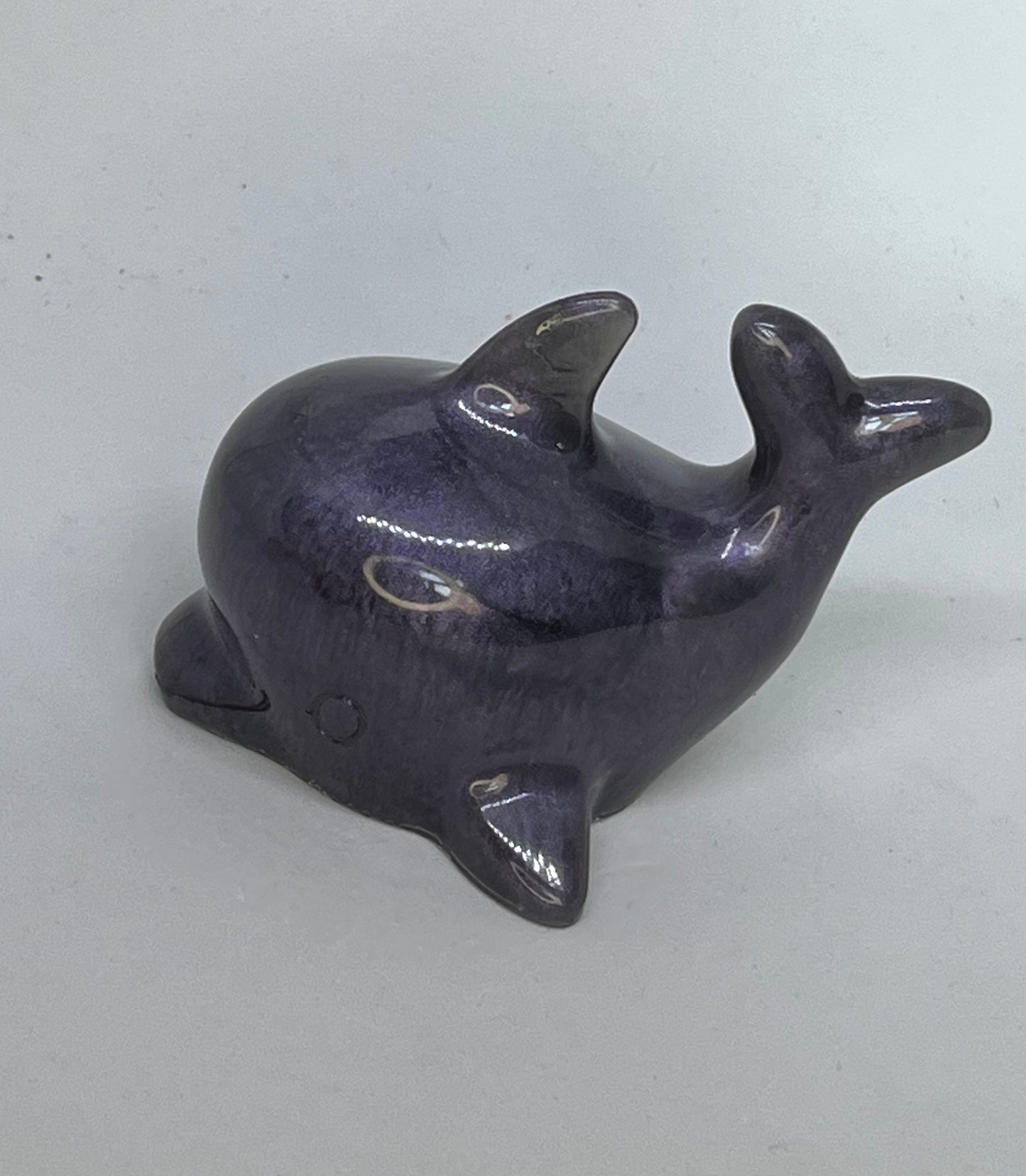 Resin Dolphin figure, Purple/ Blue