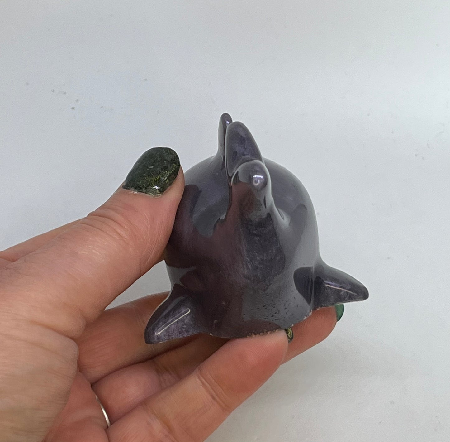 Resin Dolphin figure, Purple/ Blue