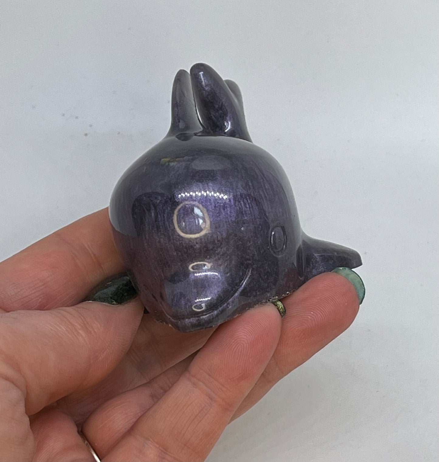 Resin Dolphin figure, Purple/ Blue