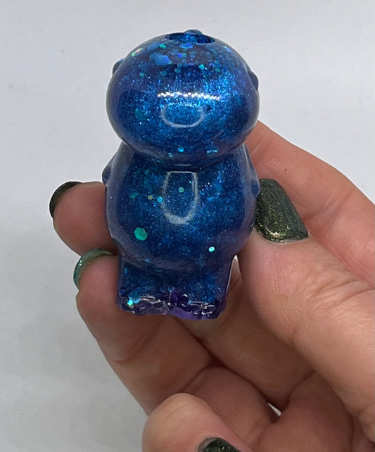 Blue Dinosaur resin figurine