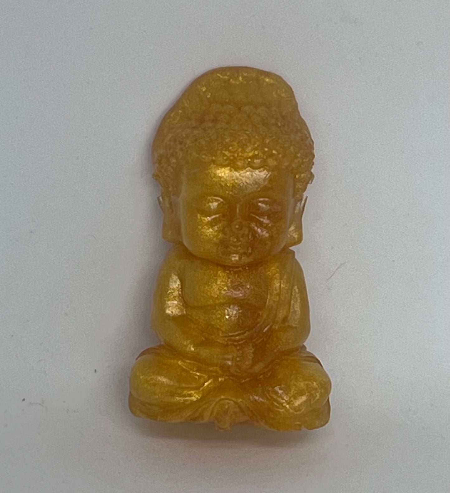 Golden Serenity Buddha Trio, Mini Resin Figurines for Calm, Mindfulness & Home Harmony