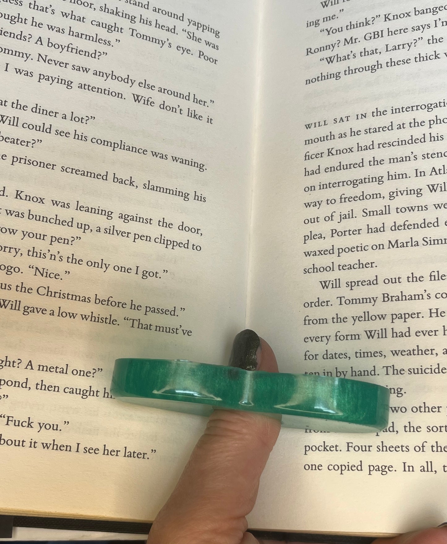 Handmade Resin Heart Page Holder – Book Lovers Reading Aid