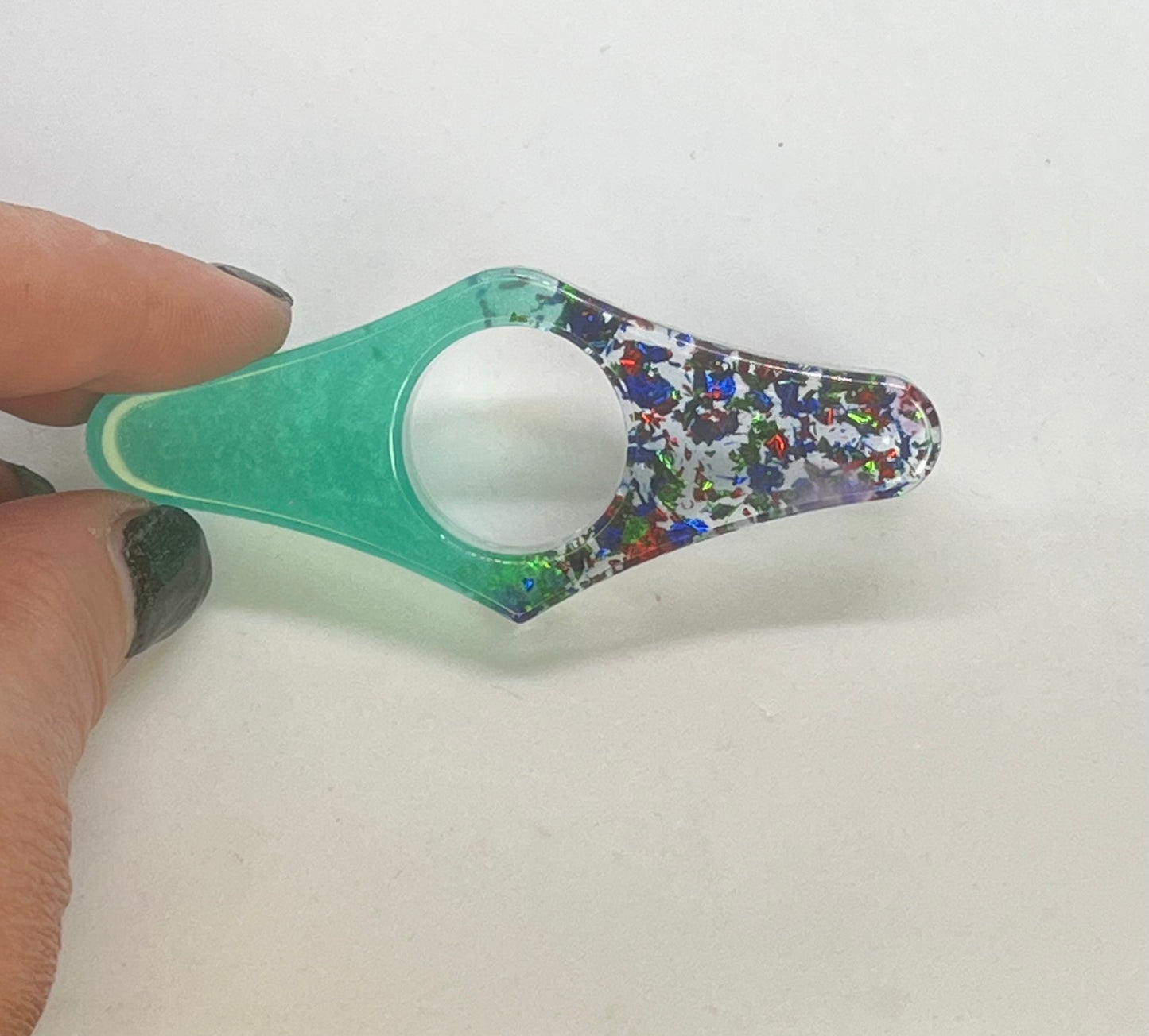 Resin page holders for books