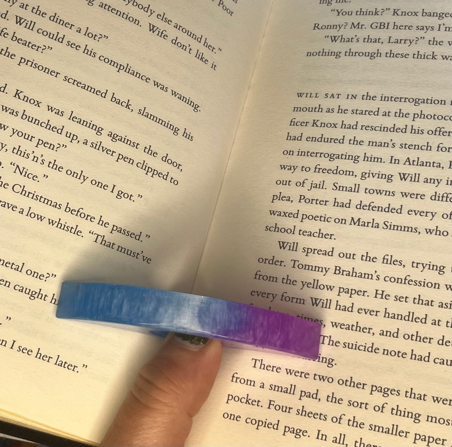 Resin page holders for books, Colourful bookmarks