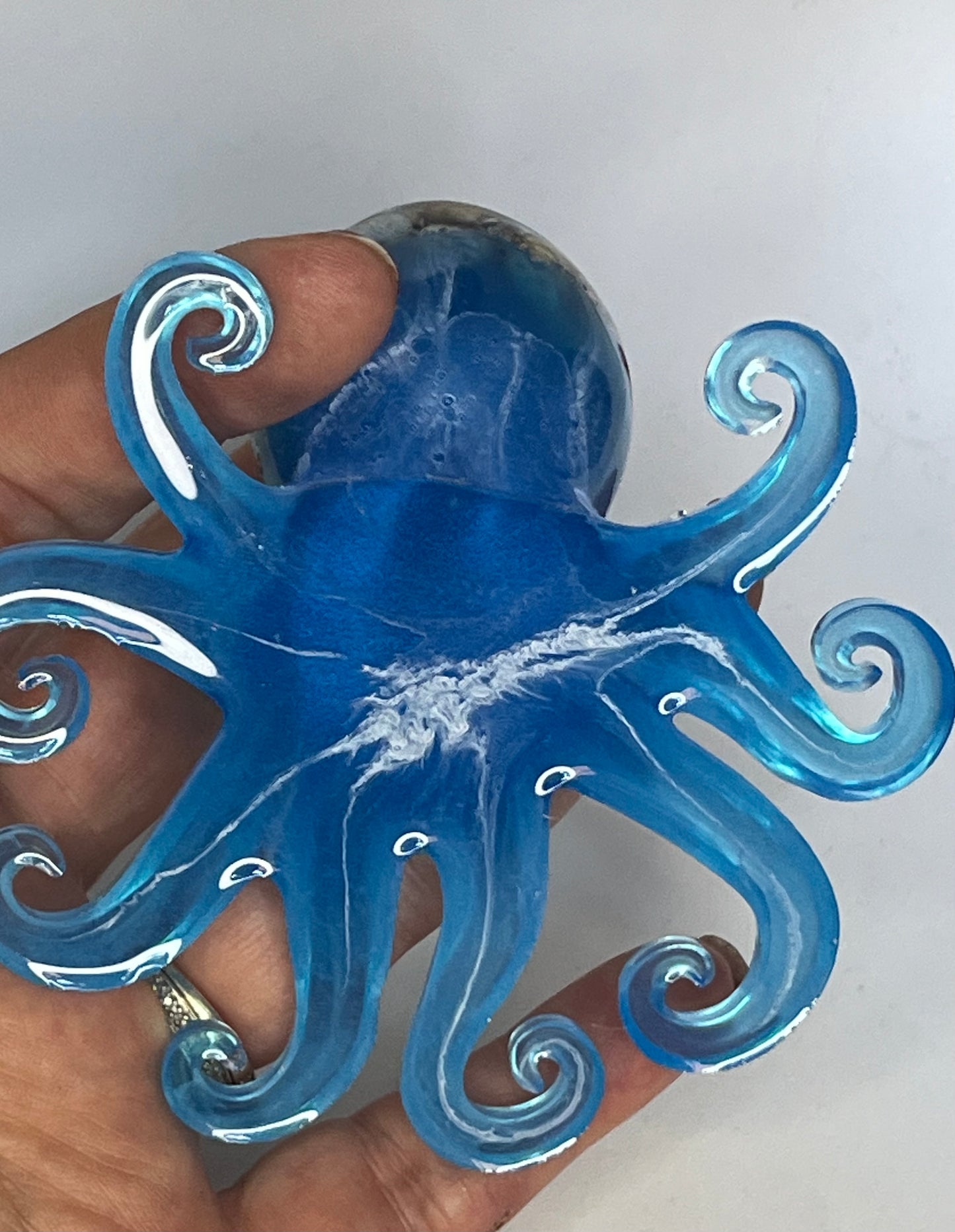Sea Shell Octopus Resin Figure, Pocket Pet Collection