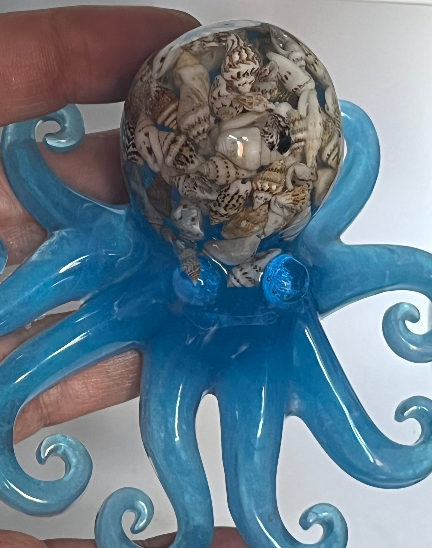 Sea Shell Octopus Resin Figure, Pocket Pet Collection