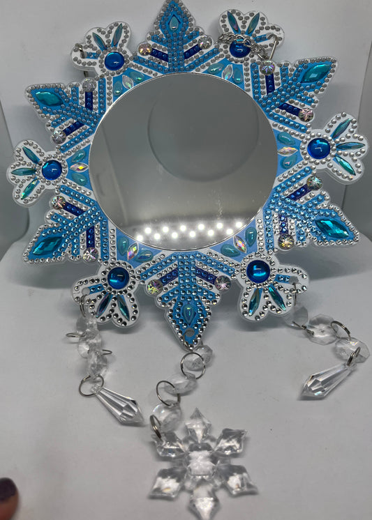 Snowflake Hanging Mirror
