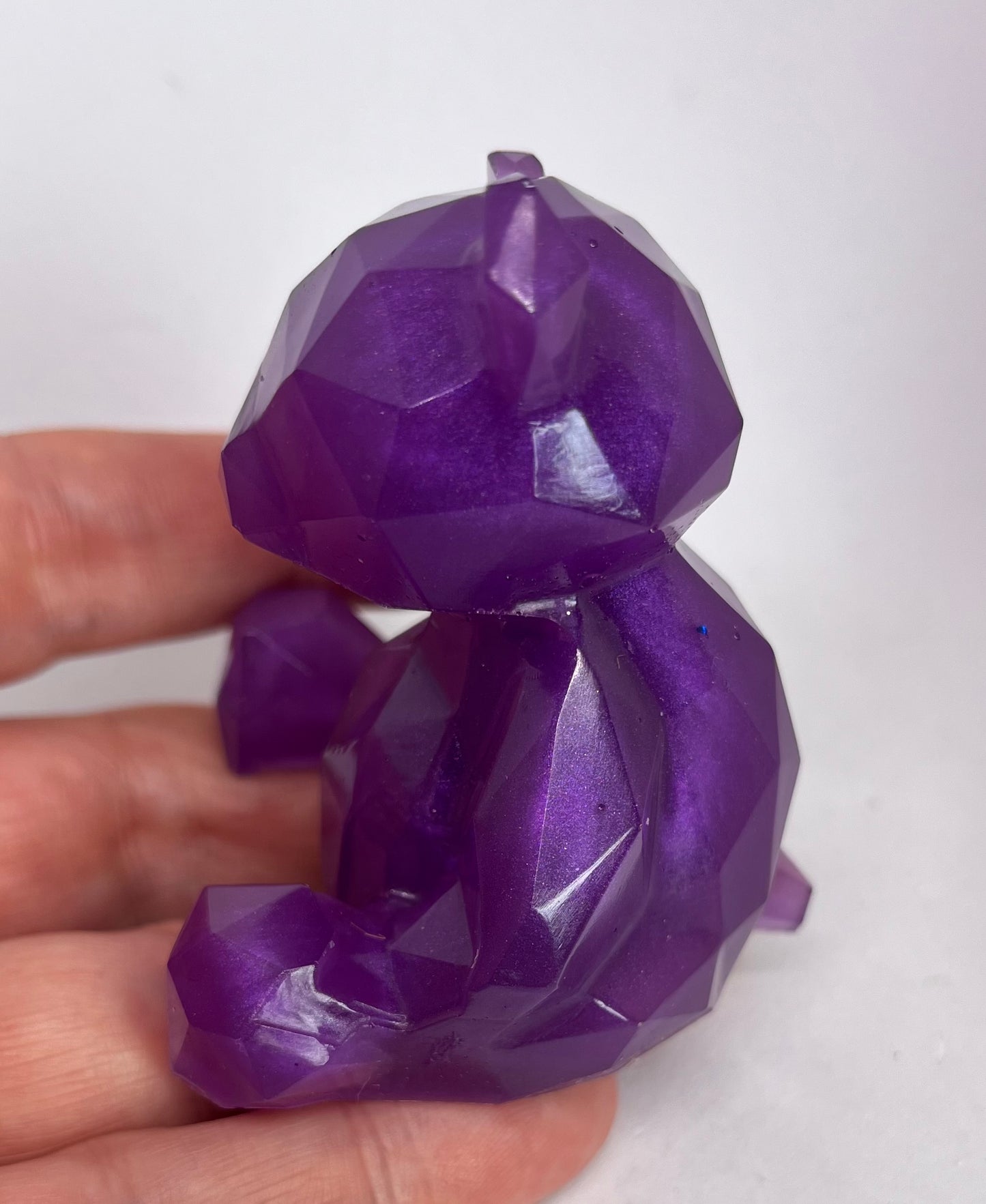 Resin Geometric Bear – Handmade 3 Colours Collectible Gift for  Art & Toy Lovers