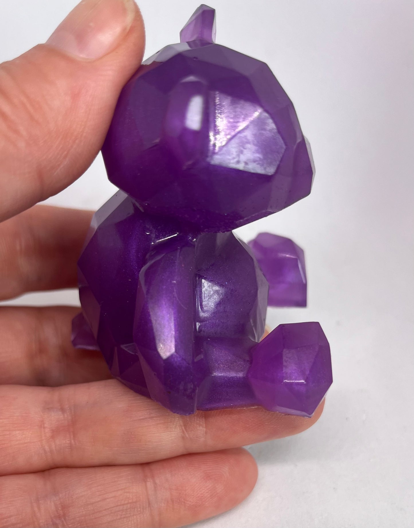 Resin Geometric Bear – Handmade 3 Colours Collectible Gift for  Art & Toy Lovers