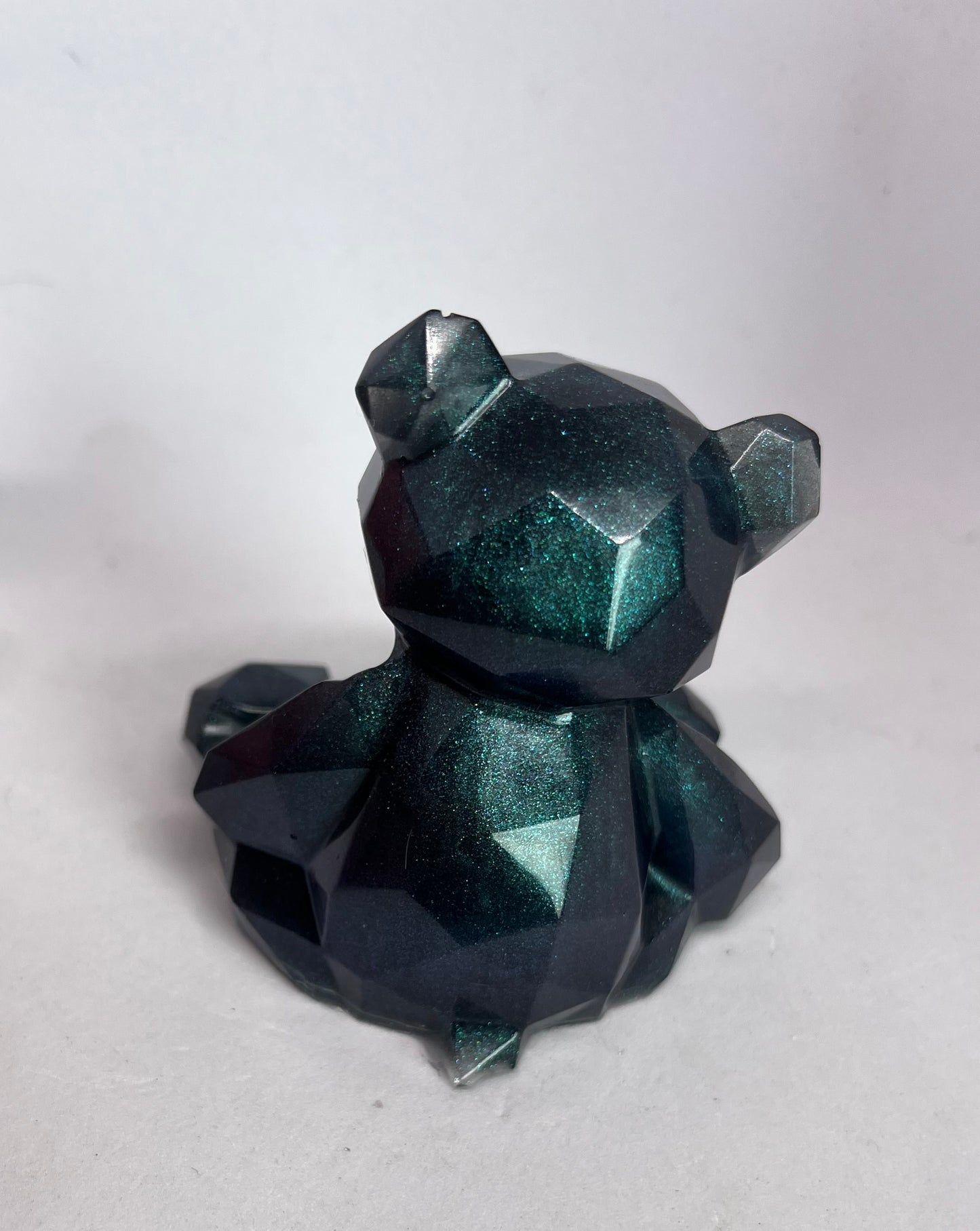 Resin Geometric Bear – Handmade 3 Colours Collectible Gift for  Art & Toy Lovers