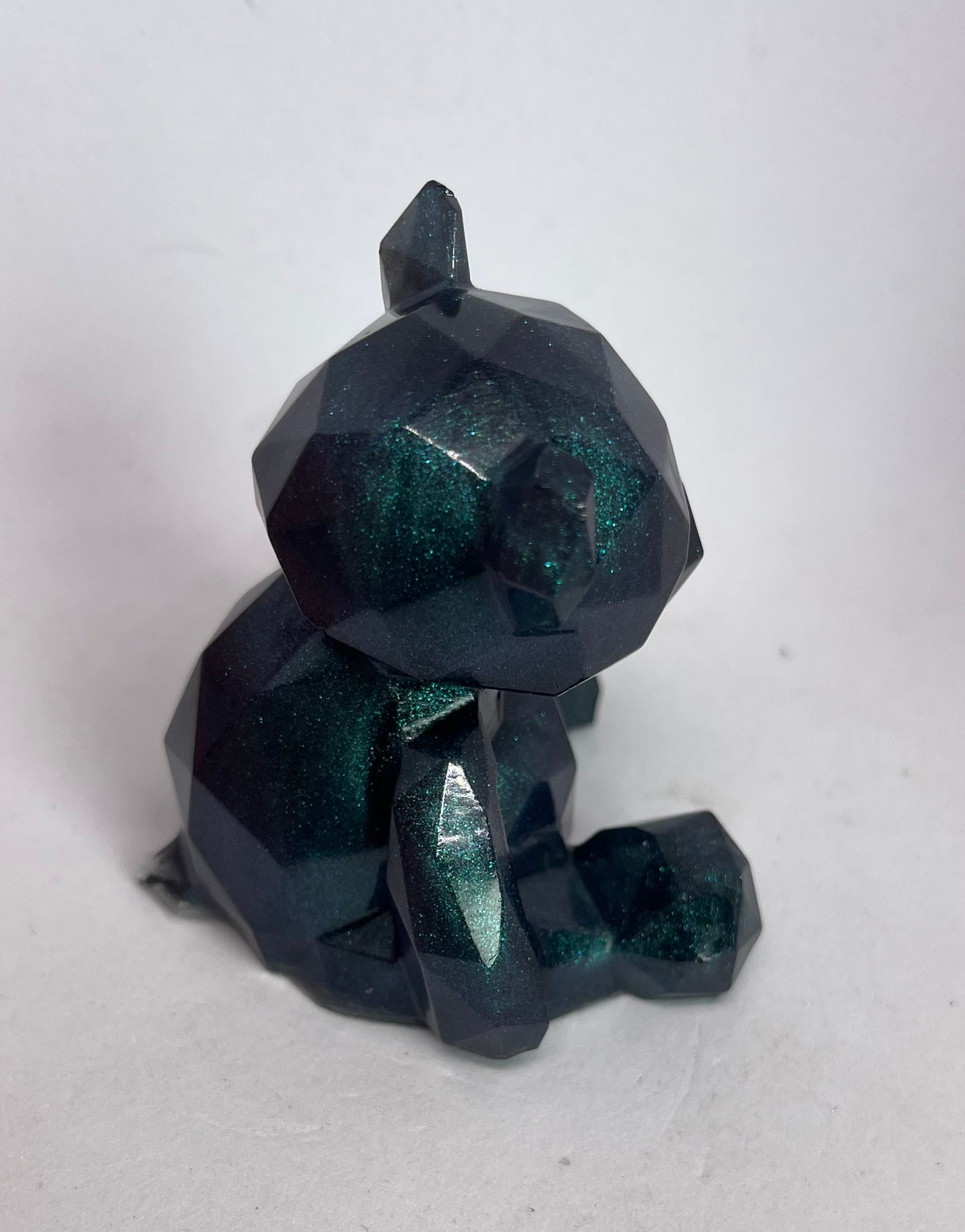 Resin Geometric Bear – Handmade 3 Colours Collectible Gift for  Art & Toy Lovers