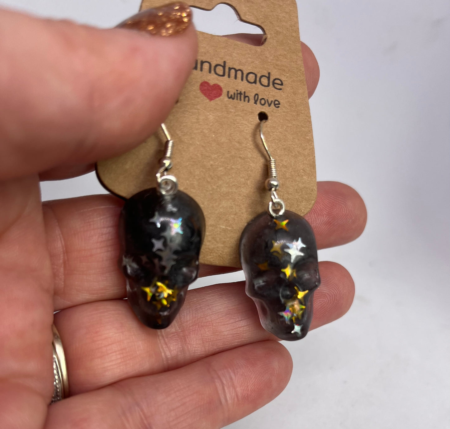 Resin Skull Earrings