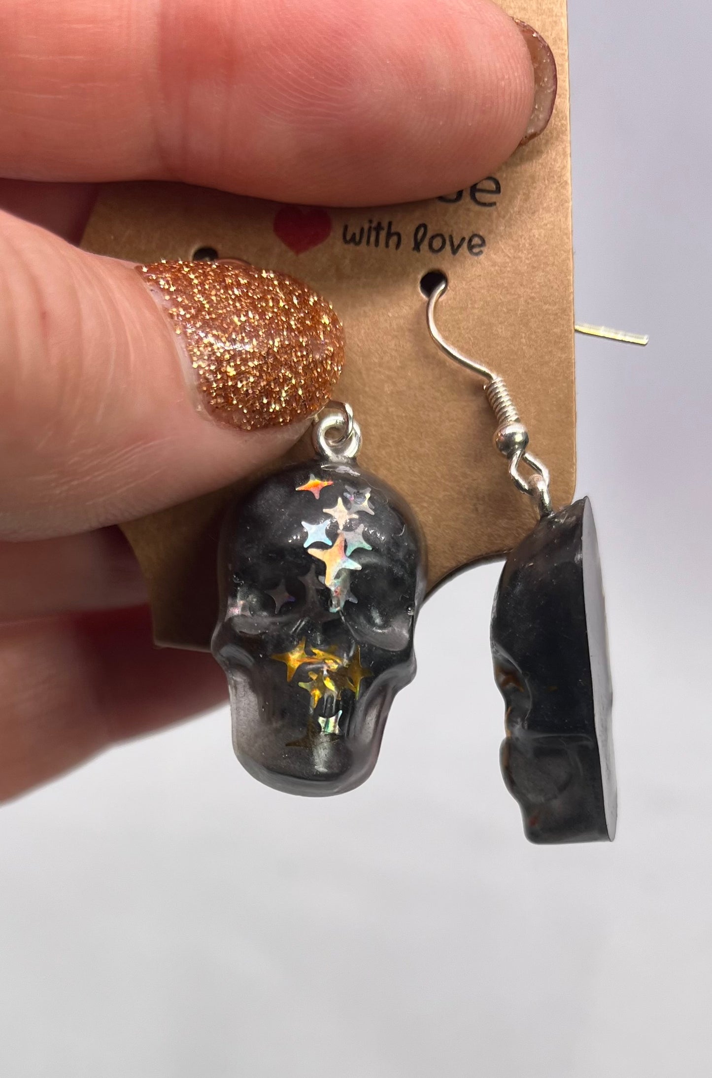 Resin Skull Earrings