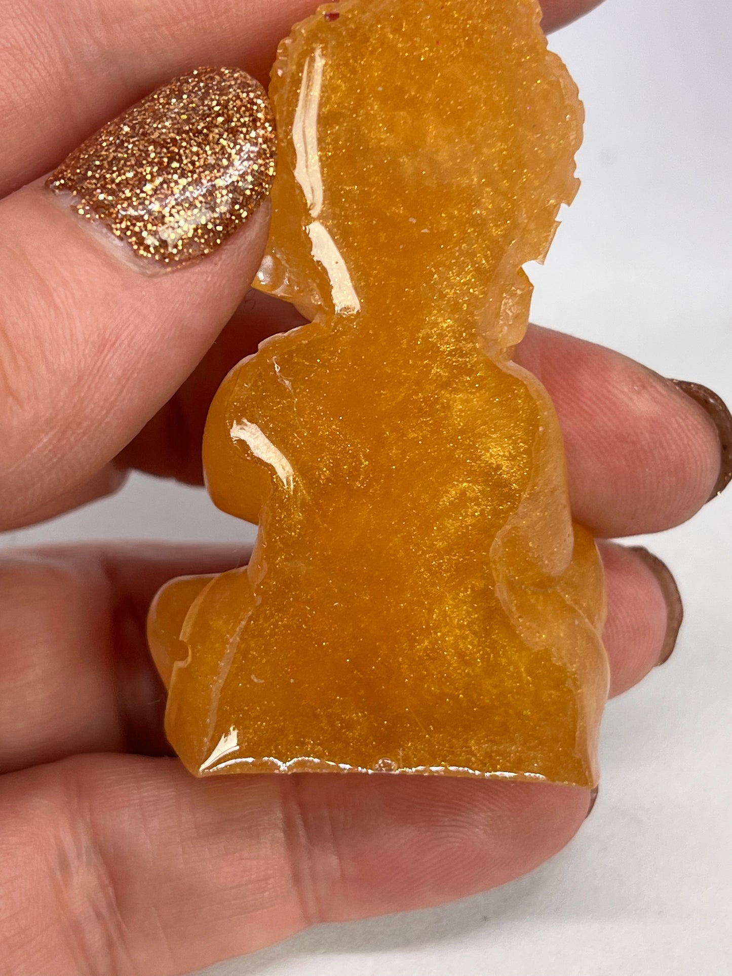 Golden Serenity Buddha Trio, Mini Resin Figurines for Calm, Mindfulness & Home Harmony