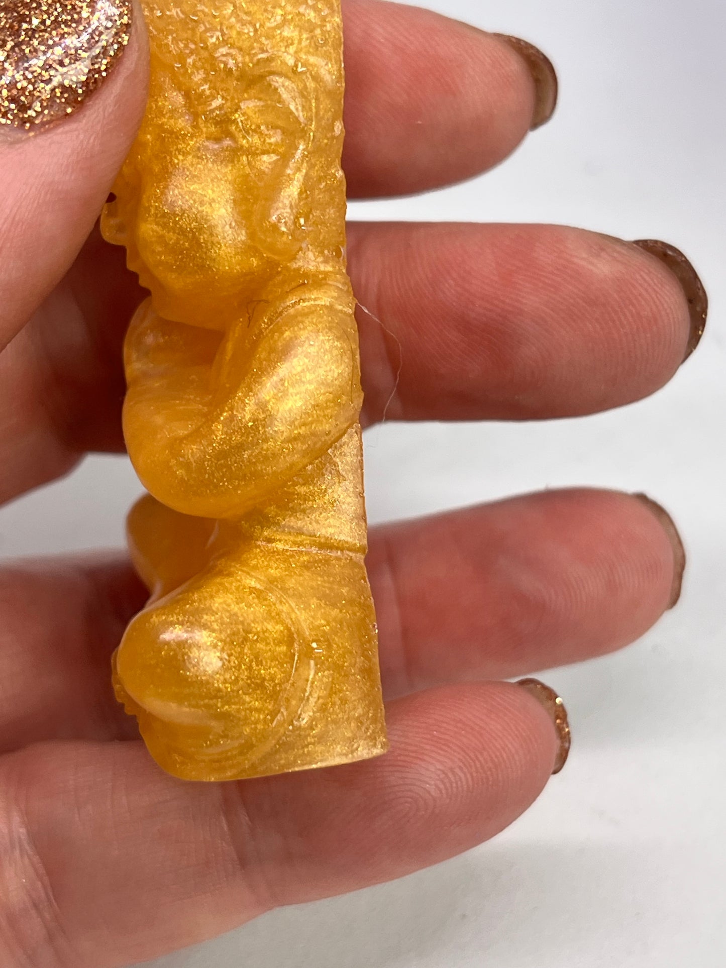Golden Serenity Buddha Trio, Mini Resin Figurines for Calm, Mindfulness & Home Harmony