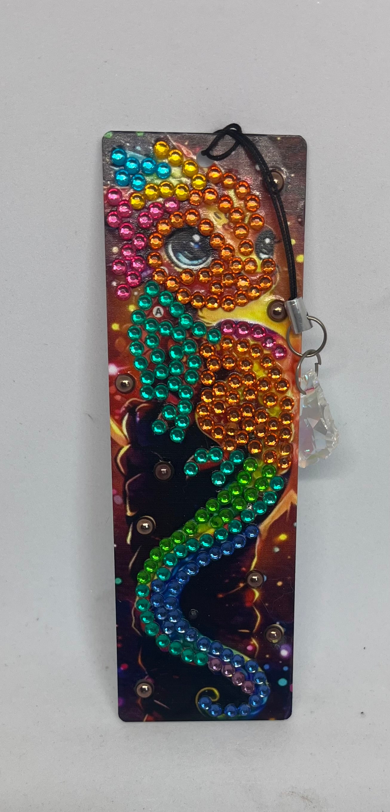 Dragon Diamond Art Acrylic Bookmarks, Fantasy themed page markers,