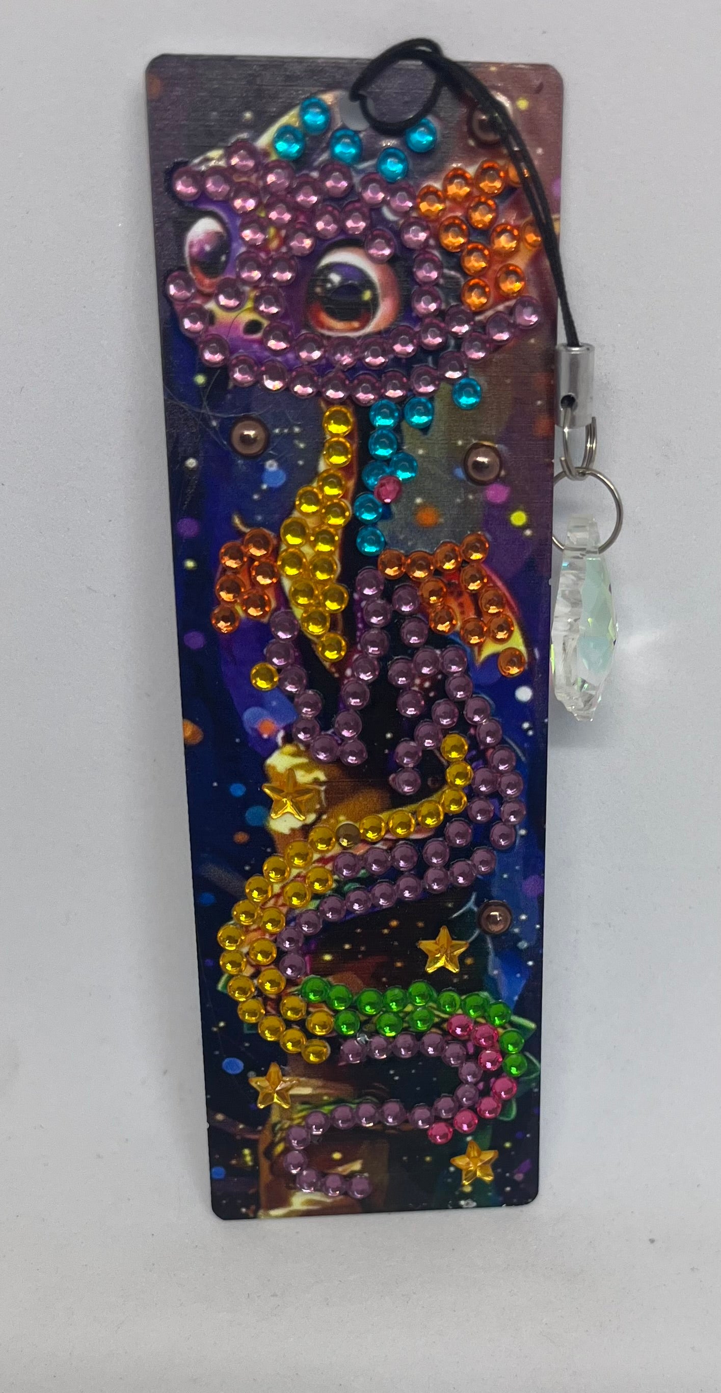 Dragon Diamond Art Acrylic Bookmarks, Fantasy themed page markers,