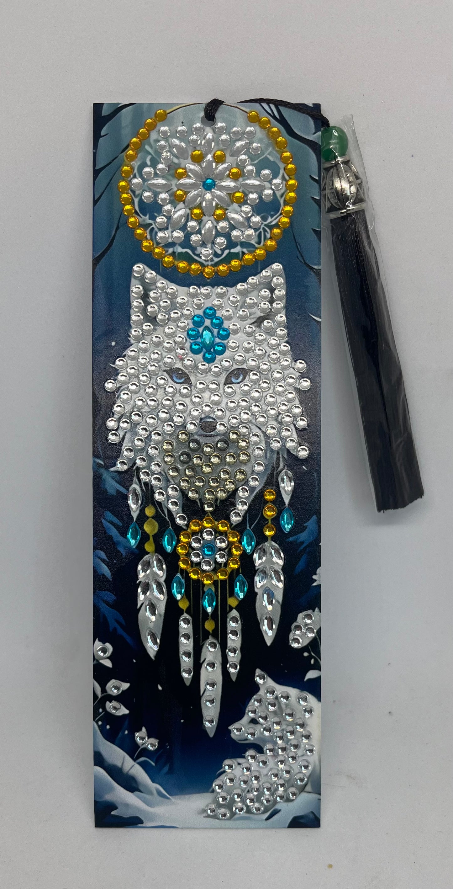 Wolf diamond art bookmarks, gifts for book lovers,