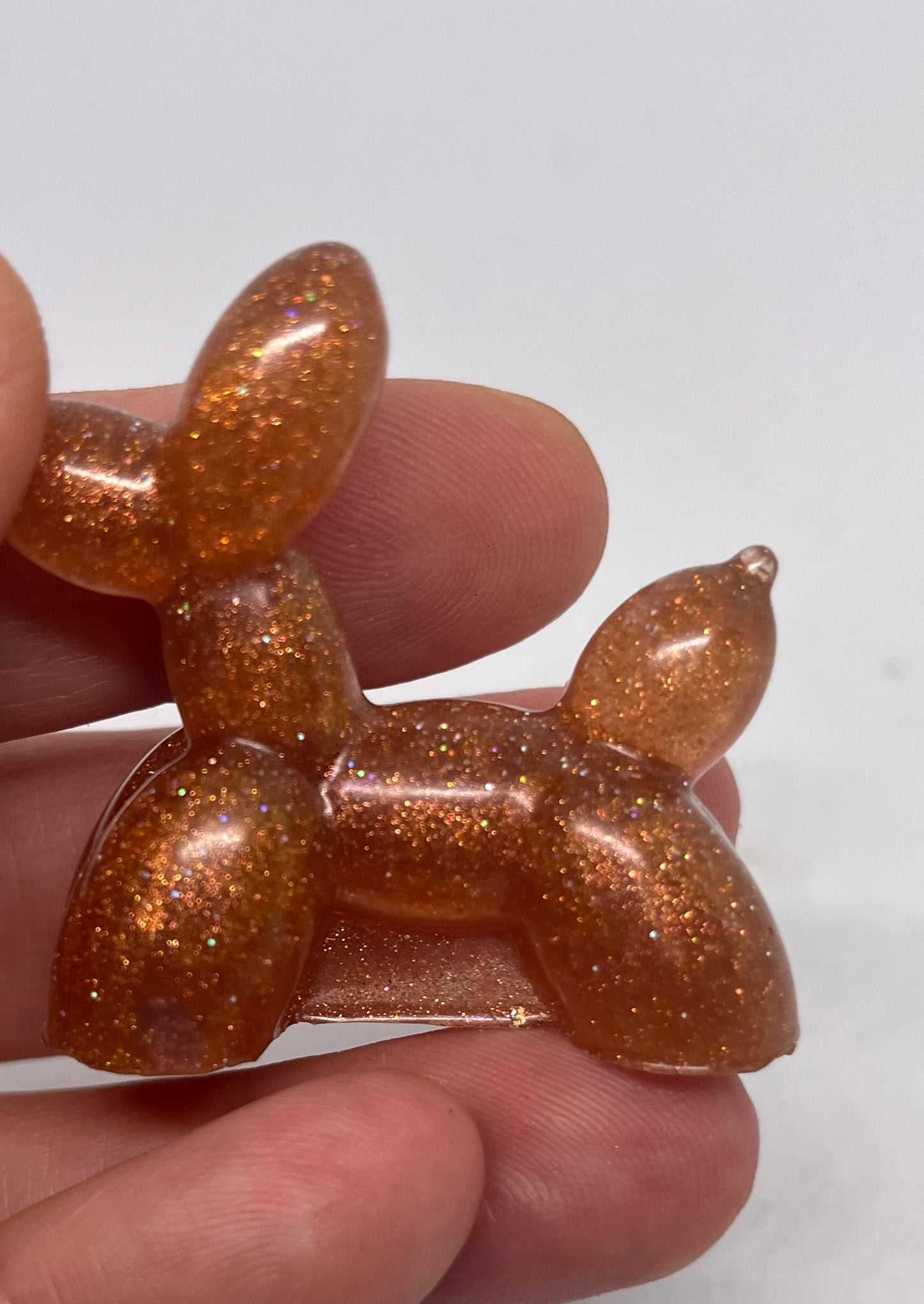 Gold Resin Balloon Dog figurines, Pocket Pet Collection