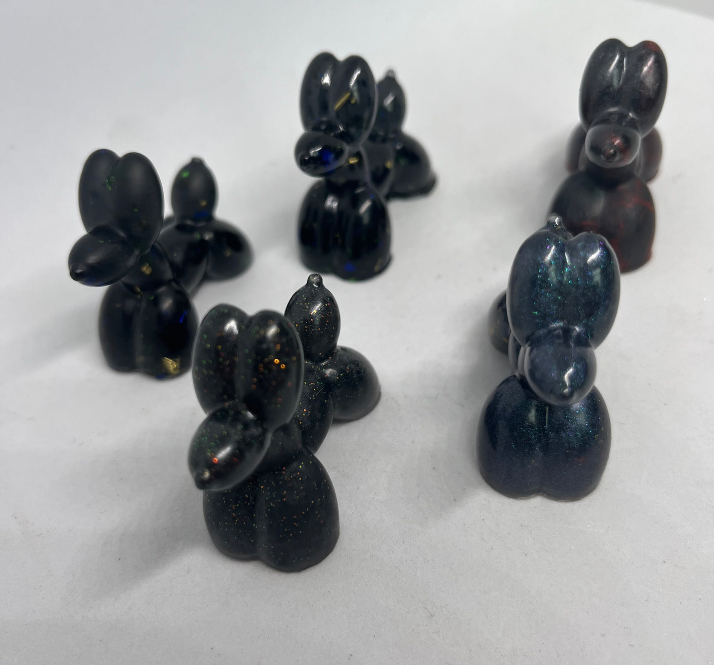 Resin balloon dogs Blue/ Black