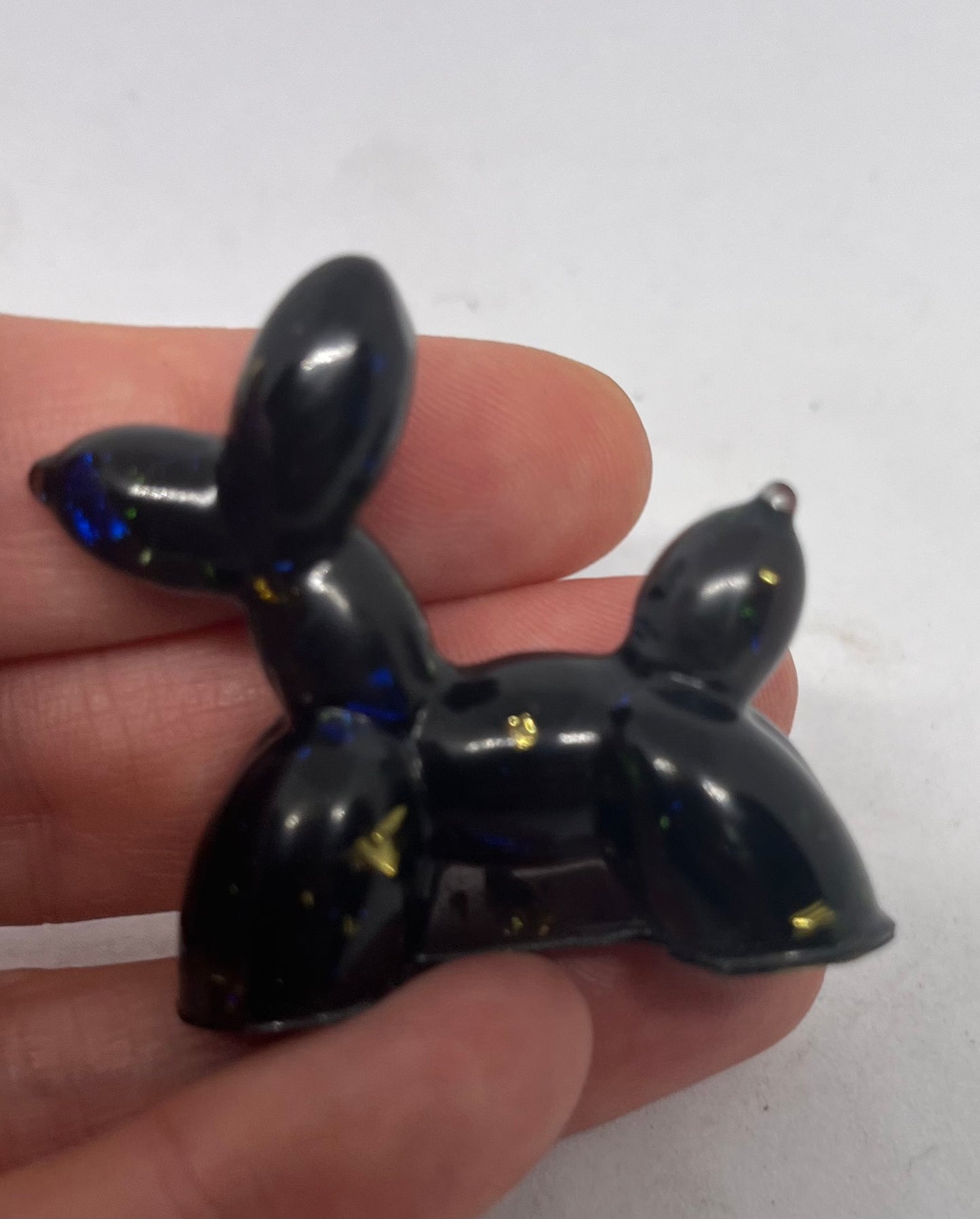 Resin balloon dogs Blue/ Black