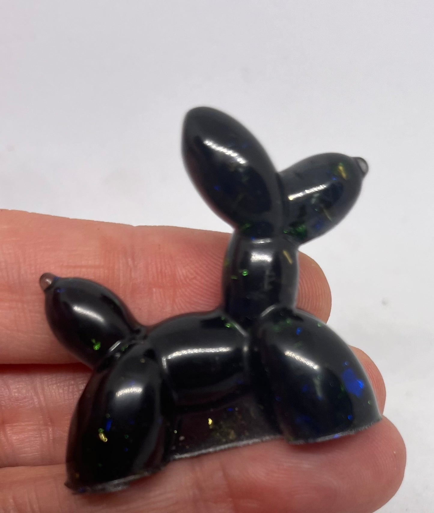 Resin balloon dogs Blue/ Black