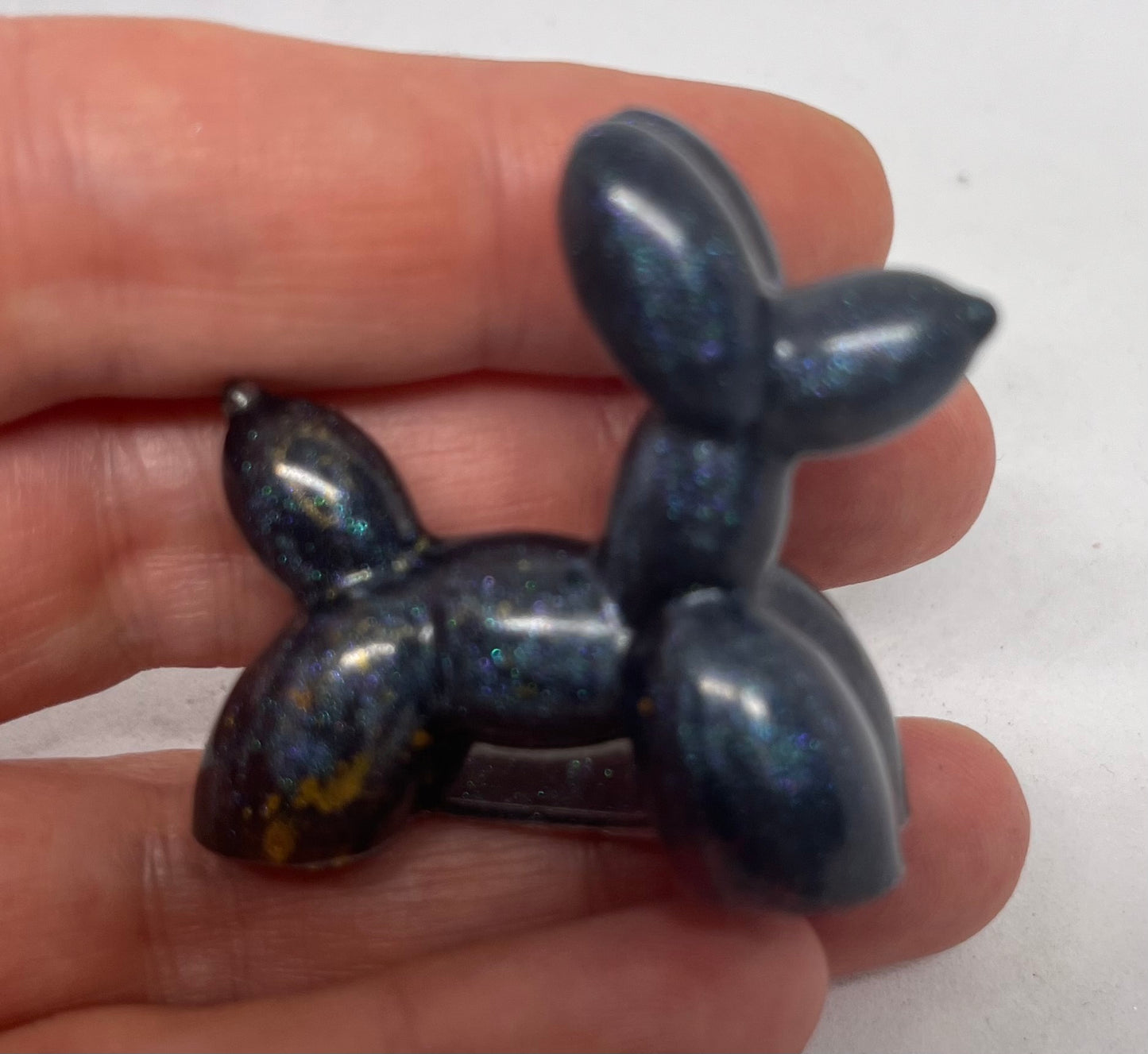 Resin balloon dogs Blue/ Black