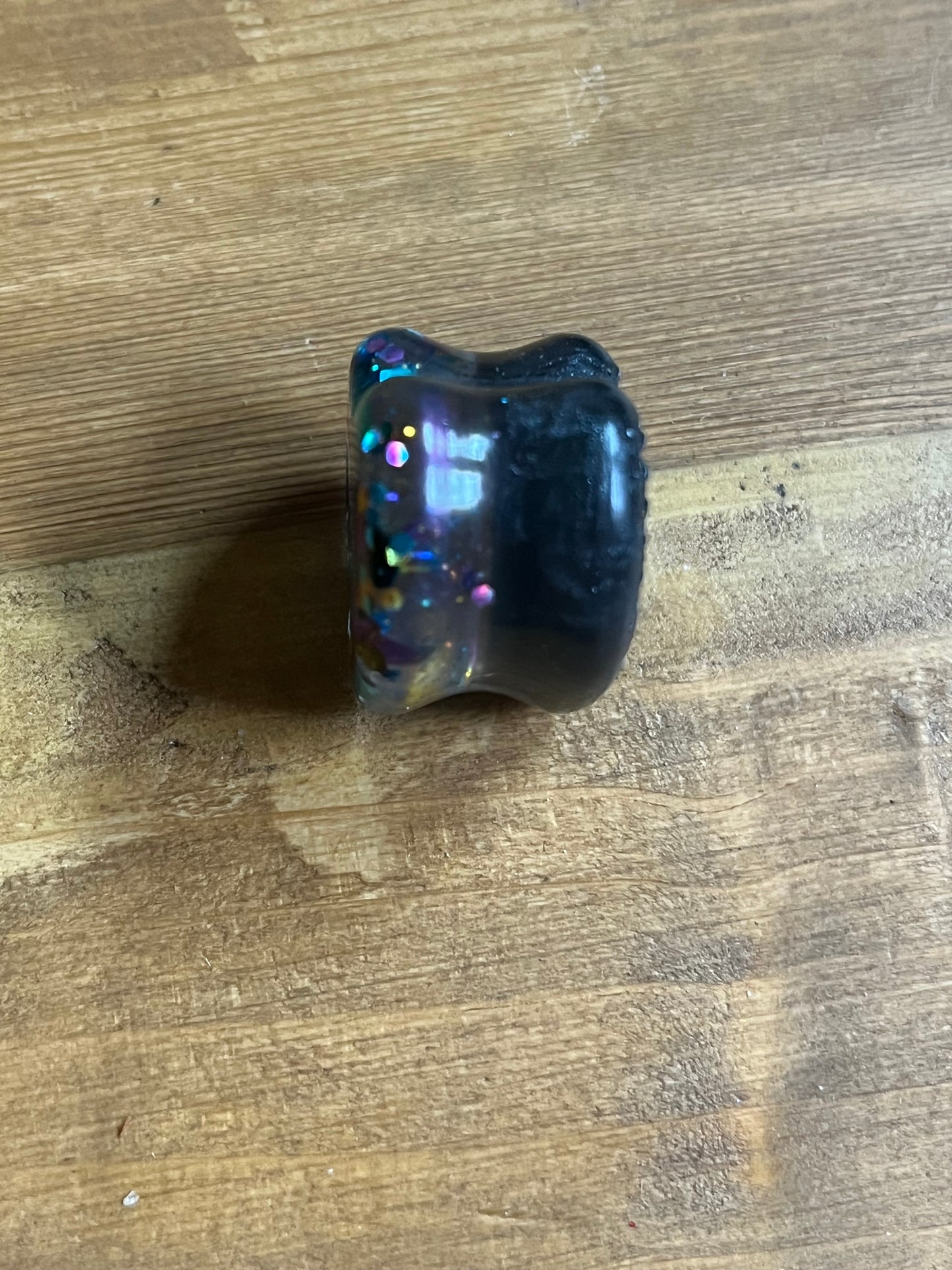 Multicolour Glitter Heart Resin Earrings — Made to Order, One of a Kind