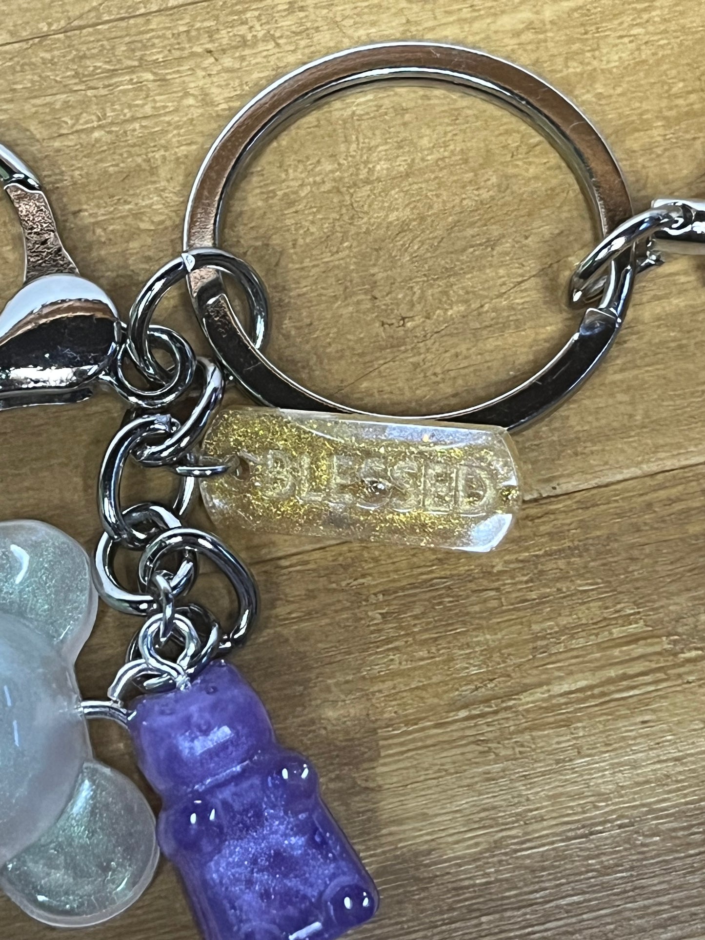 Handmade Fidget Keyring with Worry-Bead, Stress Relief You Can Carry