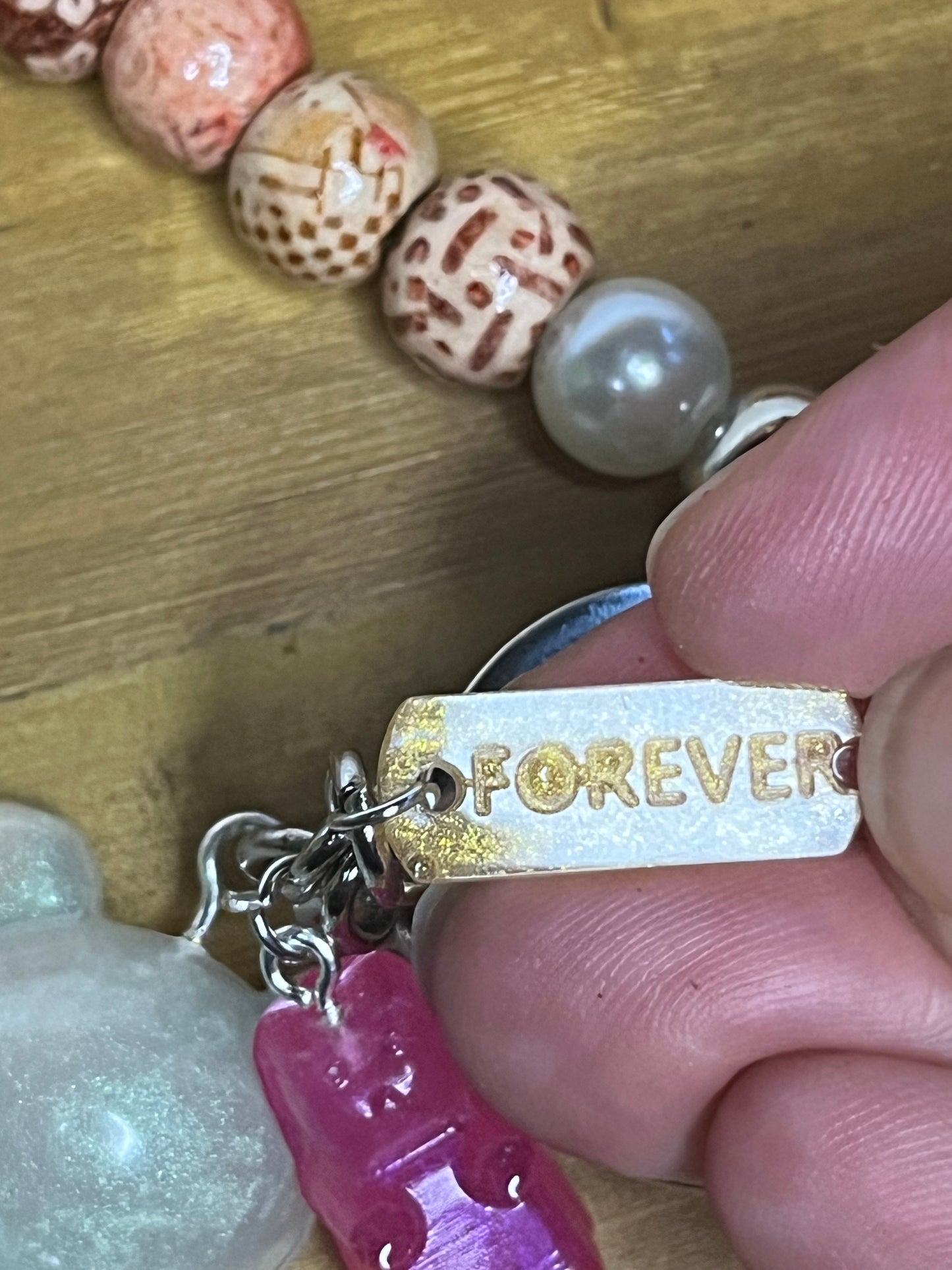 Handmade Fidget Keyring with Worry-Bead, Stress Relief You Can Carry