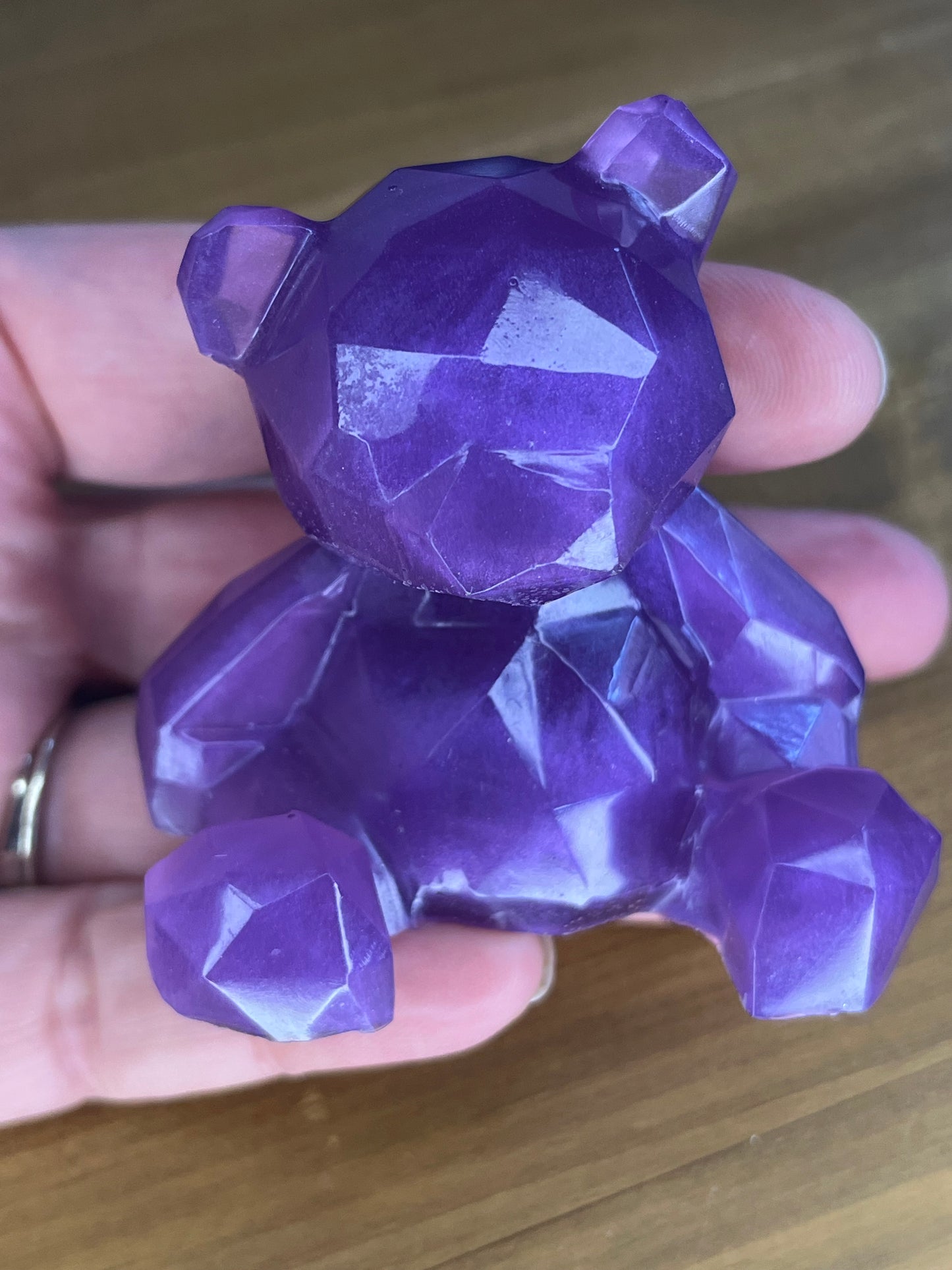Resin Geometric Bear – Handmade 3 Colours Collectible Gift for  Art & Toy Lovers
