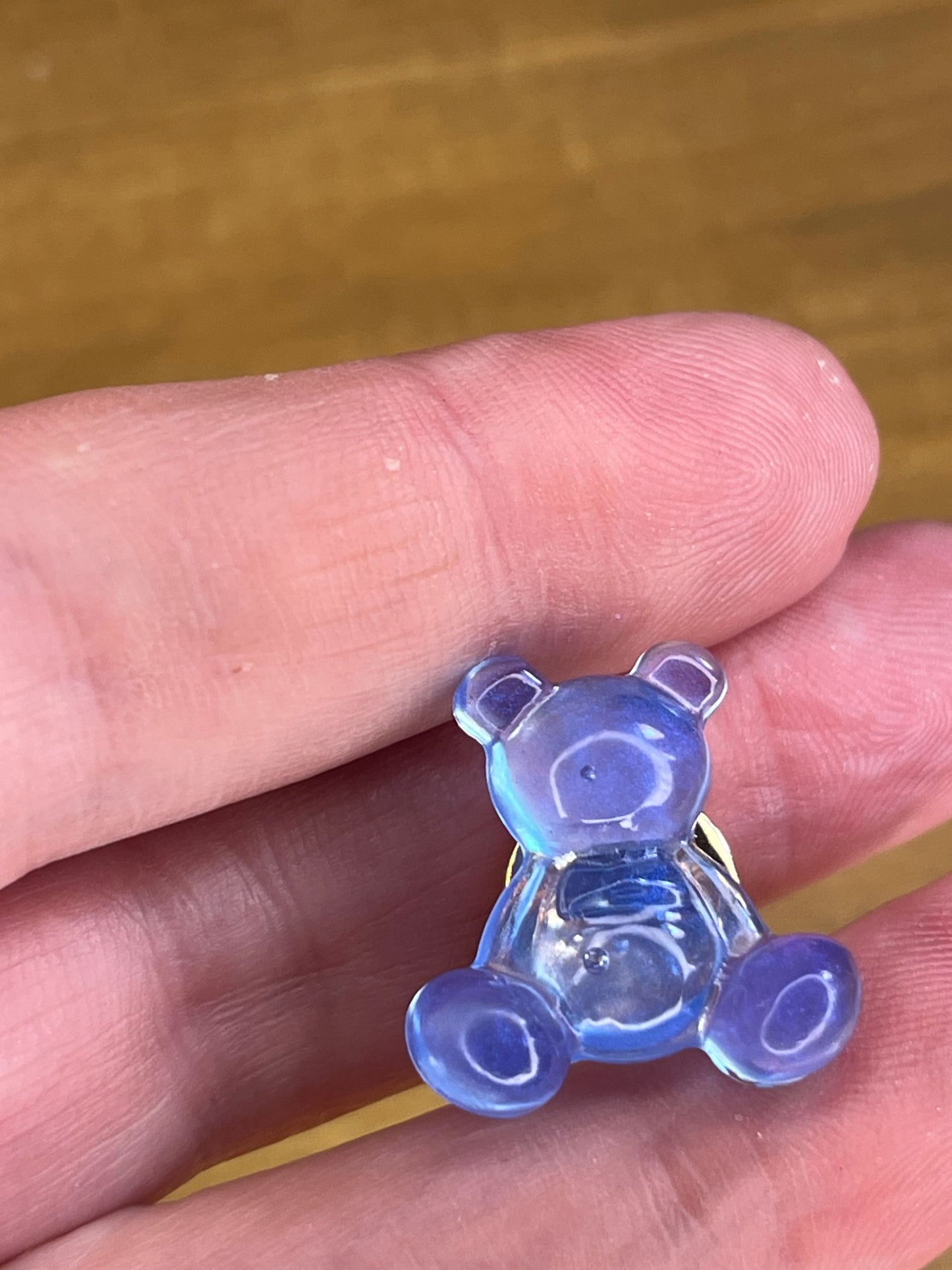 Inspirational Resin Bear Pin Badge on Card – Handcrafted Motivational Gift for Encouragement & Support