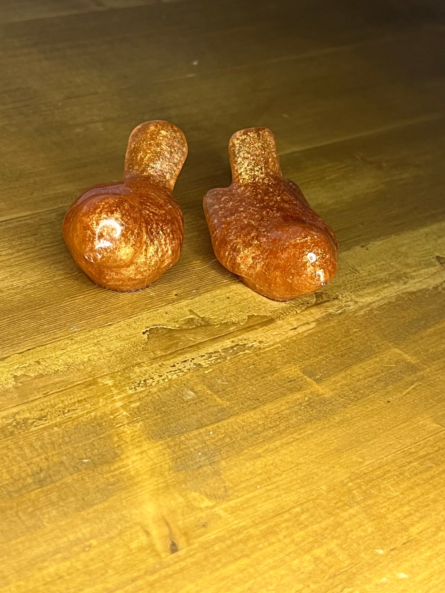 Harzvogel-Figuren Bronze – Handgemachte Miniaturen für Sammler, Schreibtisch-Deko & Einzigartige Geschenke