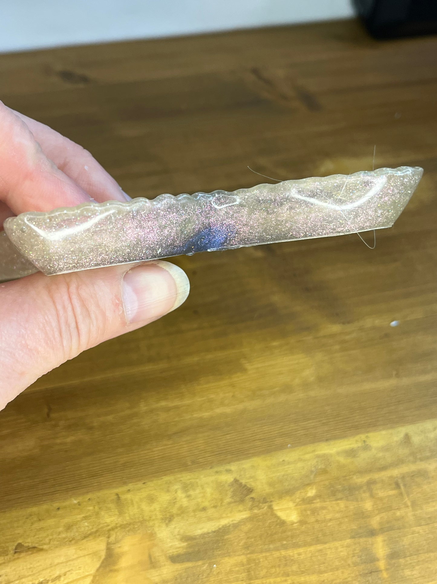 Seestern-Tablett in Blau und Gold, Ozean-inspirierte Dekoration, Schmuckschale aus Harz, Akzent für maritimes Zuhause