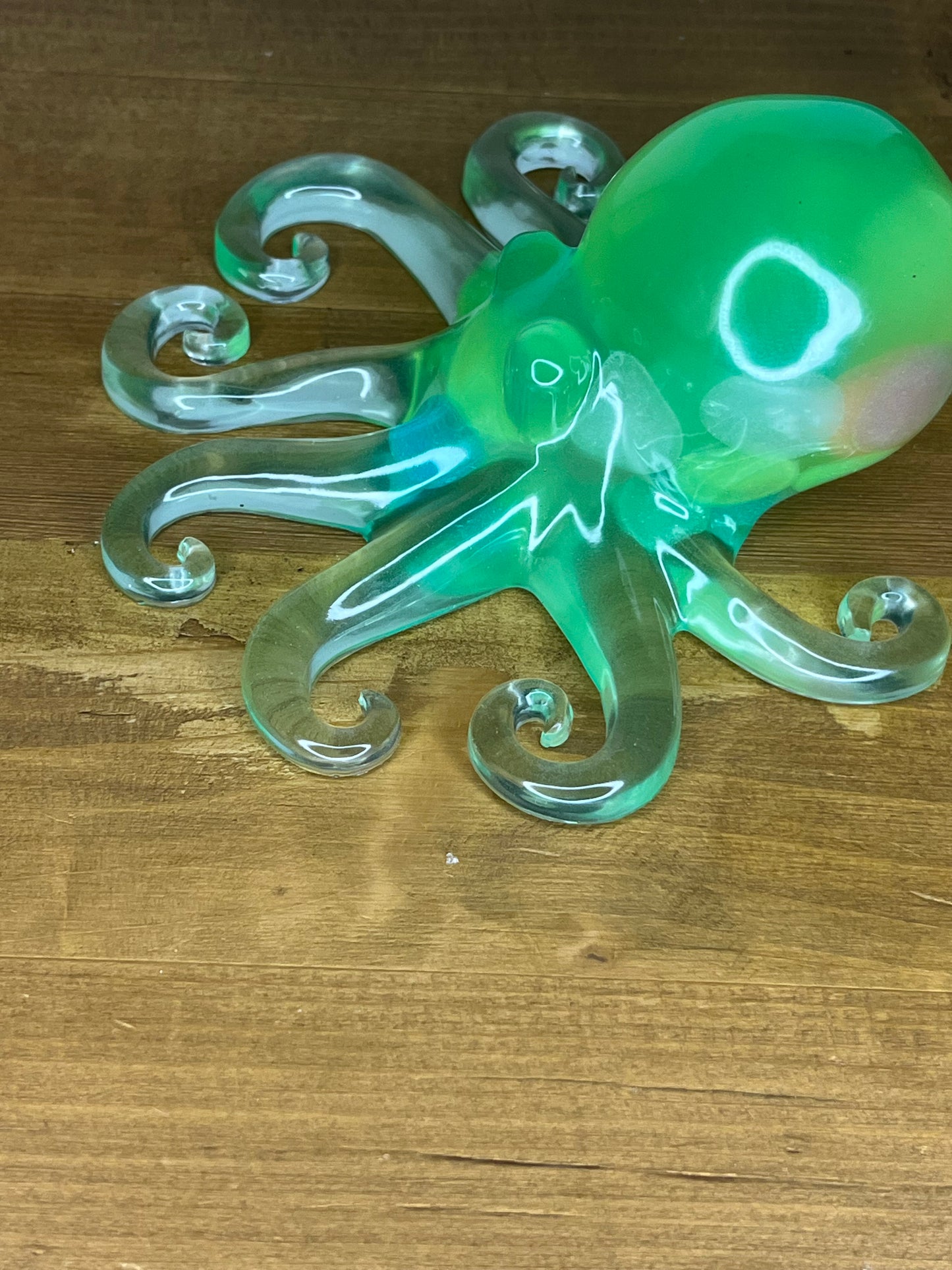 Glow in the Dark Resin octopus figurine, Pocket Pets – Handmade Mini Companions, Collectible Gifts