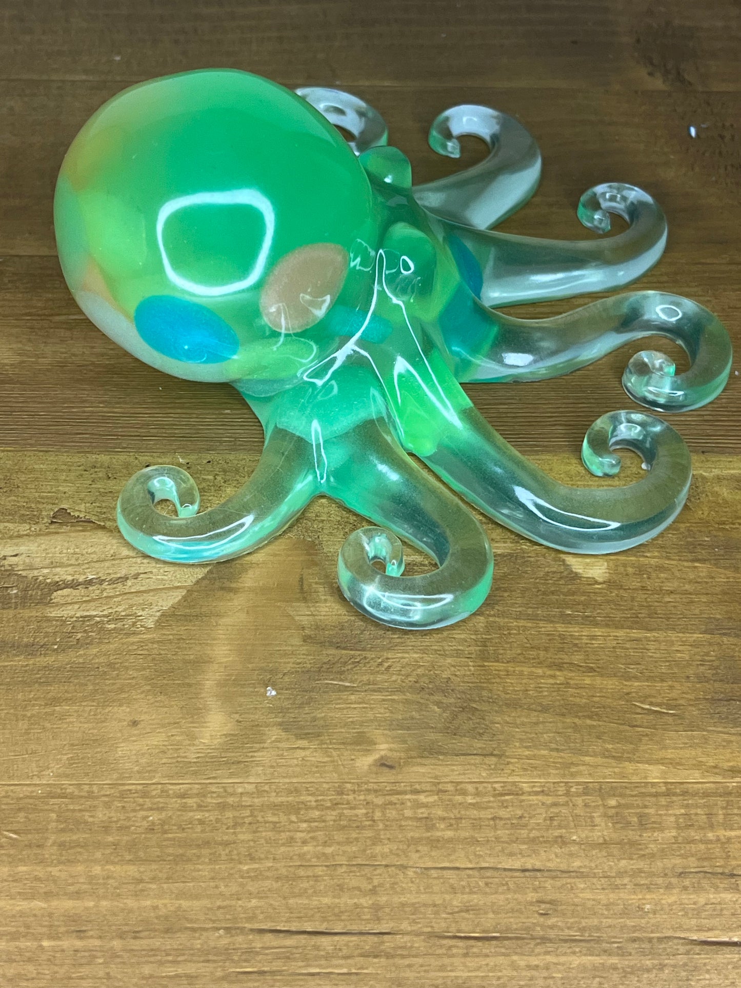 Glow in the Dark Resin octopus figurine, Pocket Pets – Handmade Mini Companions, Collectible Gifts