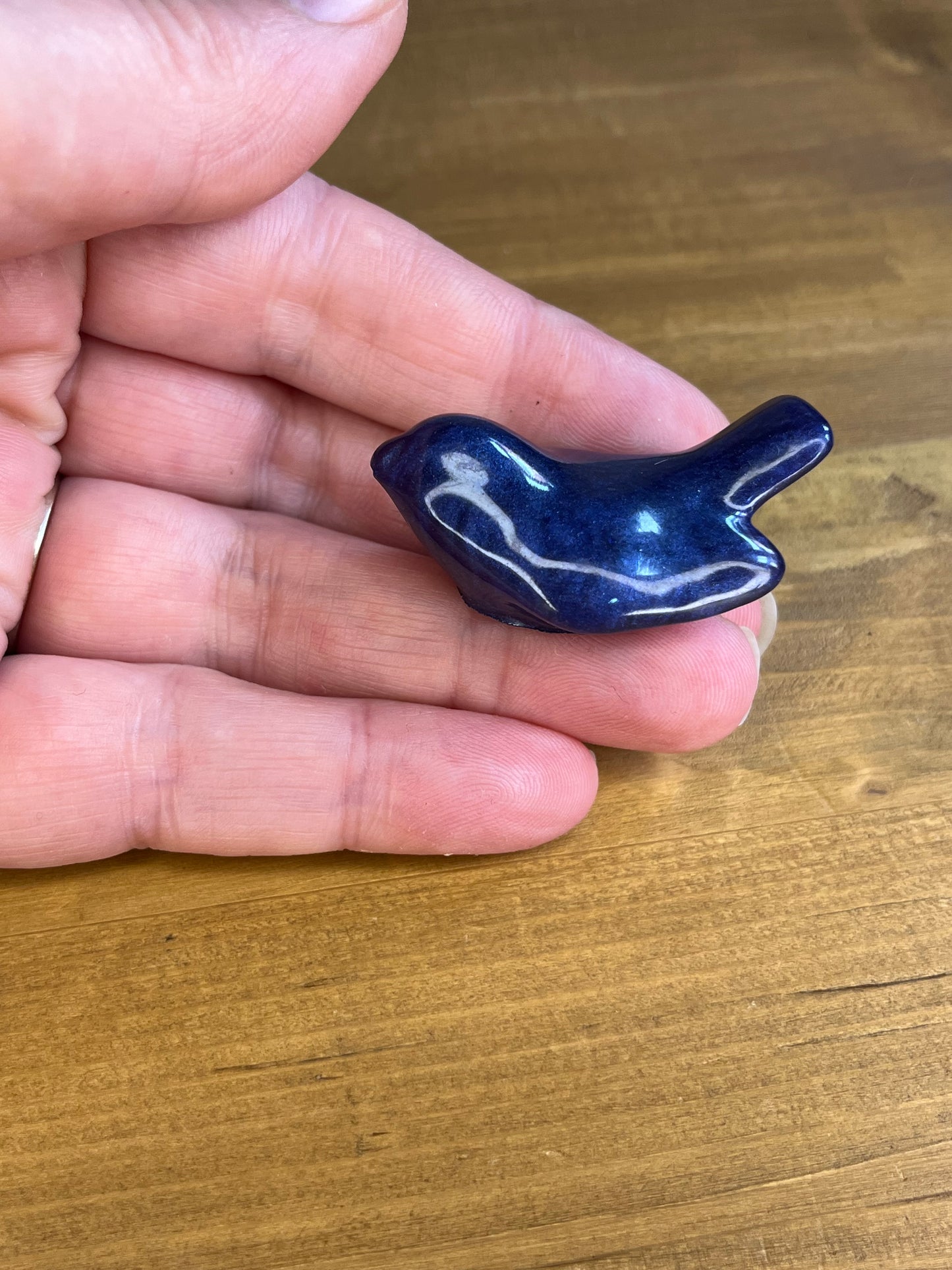 Resin Bird Figurines, Handmade Pocket Pets, Stress Relief Animal Figures, ADHD Gift, Anxiety Aid,