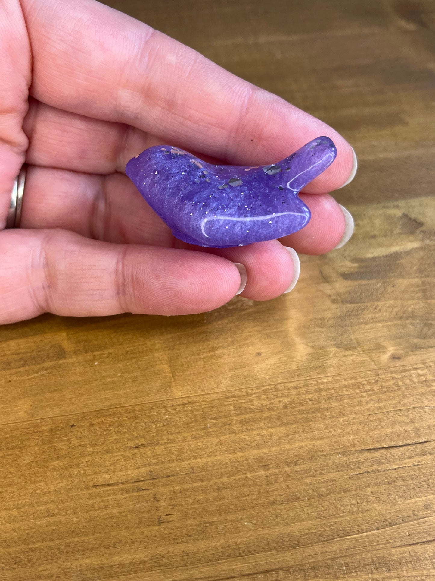 Resin Bird Figurines, Handmade Pocket Pets, Stress Relief Animal Figures, ADHD Gift, Anxiety Aid,