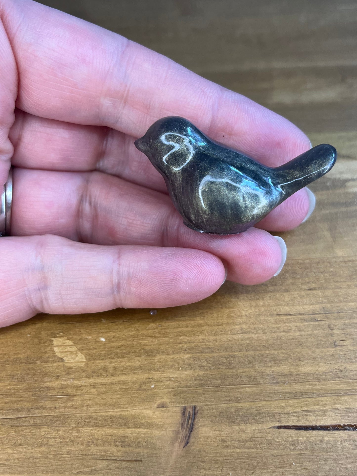 Small Resin Bird Figures, Collectible Pocket Pets, Gifts for Ornithologists, Stress Relief & Anxiety Aids,