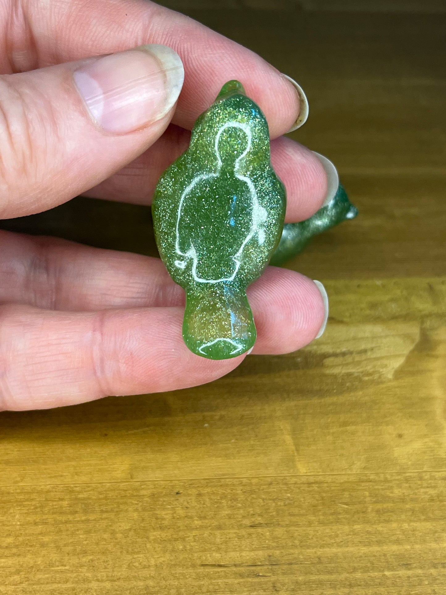 Small resin bird figurines, handmade mini pocket companions, desktop buddy, collectible gift