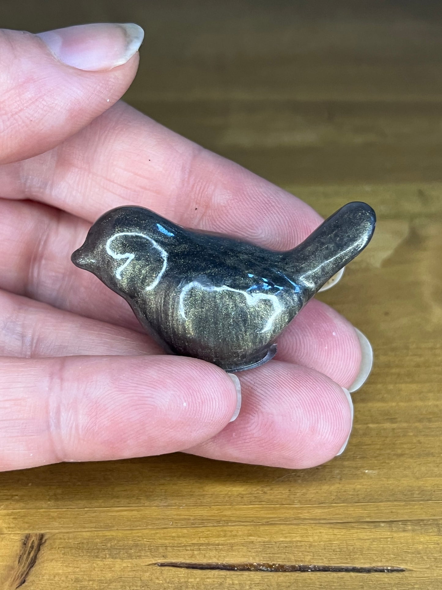Resin Bird Figurines, Handmade Pocket Pets for Stress Relief, Home Decor, Collectables