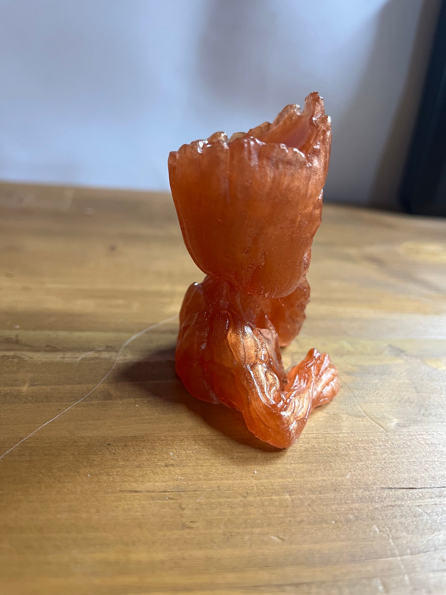 Groot Character Resin Figure, Copper Decorative Desk Buddy Art Piece